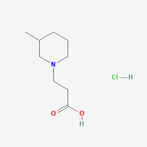 molecular formula C9H18ClNO2 B1417788 3-(3-Methyl-piperidin-1-yl)-propionic acid hydrochloride CAS No. 1158363-16-6