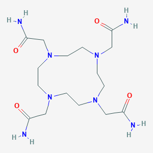 molecular formula C16H32N8O4 B141779 2,2',2'',2'''-(1,4,7,10-Tetraazacyclododecane-1,4,7,10-tetrayl)tetraacetamide CAS No. 157599-02-5