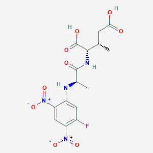 molecular formula C15H17FN4O9 B14177906 N-(5-Fluoro-2,4-dinitrophenyl)-D-alanyl-(3S)-3-methyl-L-glutamic acid CAS No. 922191-81-9