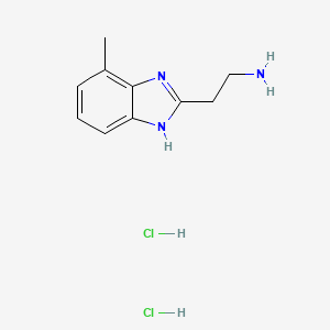 molecular formula C10H15Cl2N3 B1417792 [2-(7-Methyl-1H-benzimidazol-2-yl)ethyl]amine dihydrochloride CAS No. 1158319-46-0