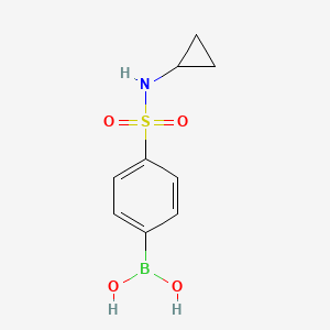 molecular formula C9H12BNO4S B1417794 N-环丙基 4-硼苯磺酰胺 CAS No. 871329-67-8