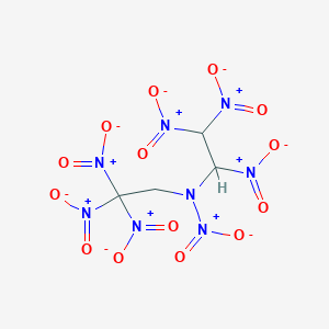 molecular formula C4H4N8O14 B14177941 N-(1,2,2-Trinitroethyl)-N-(2,2,2-trinitroethyl)nitramide CAS No. 847862-94-6