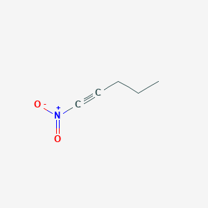 molecular formula C5H7NO2 B14177945 1-Nitropent-1-yne CAS No. 856340-55-1
