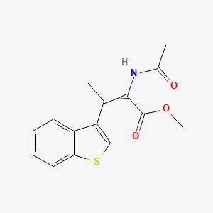 molecular formula C15H15NO3S B14177963 Methyl 2-acetamido-3-(1-benzothiophen-3-yl)but-2-enoate CAS No. 917991-31-2
