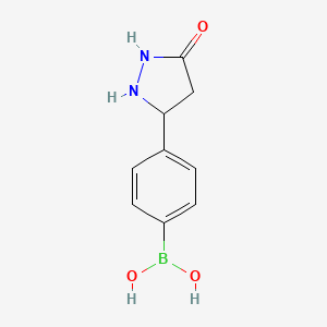 molecular formula C9H11BN2O3 B1417798 (4-(5-Oxopyrazolidin-3-yl)phenyl)boronic acid CAS No. 874290-64-9