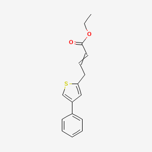 molecular formula C16H16O2S B14177993 Ethyl 4-(4-phenylthiophen-2-yl)but-2-enoate CAS No. 923261-76-1