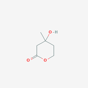molecular formula C6H10O3 B014178 4-羟基-4-甲基四氢-2H-吡喃-2-酮 CAS No. 674-26-0