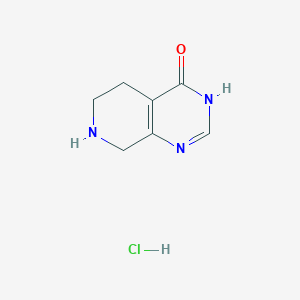 molecular formula C7H10ClN3O B1417801 5,6,7,8-四氢吡啶并[3,4-d]嘧啶-4(3H)-酮盐酸盐 CAS No. 1171334-07-8