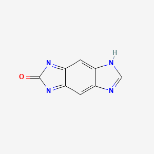 molecular formula C8H4N4O B14178010 5H-imidazo[4,5-f]benzimidazol-2-one CAS No. 876500-71-9