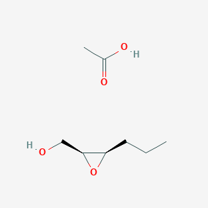 molecular formula C8H16O4 B14178043 acetic acid;[(2S,3R)-3-propyloxiran-2-yl]methanol CAS No. 865693-44-3