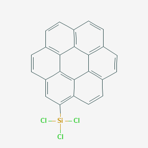molecular formula C24H11Cl3Si B14178048 Trichloro(coronen-1-YL)silane CAS No. 877932-33-7