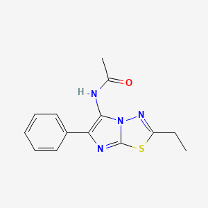 molecular formula C14H14N4OS B14178078 N-(2-Ethyl-6-phenylimidazo[2,1-b][1,3,4]thiadiazol-5-yl)acetamide CAS No. 918648-76-7