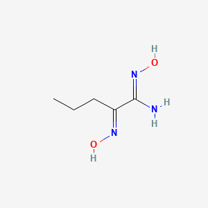 molecular formula C5H11N3O2 B1417809 (1Z,2E)-N'-Hydroxy-2-(hydroxyimino)pentanimidamide CAS No. 1160264-03-8