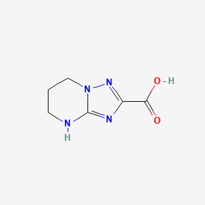 molecular formula C6H8N4O2 B1417810 4H,5H,6H,7H-[1,2,4]triazolo[1,5-a]pyrimidine-2-carboxylic acid CAS No. 1258649-77-2