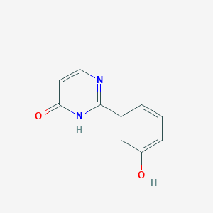 molecular formula C11H10N2O2 B1417811 2-(3-Hydroxyphenyl)-6-methyl-3,4-dihydropyrimidin-4-one CAS No. 1153297-21-2
