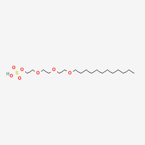 molecular formula C18H38O7S B14178170 Triethylene glycol lauryl ether sulfate CAS No. 14960-11-3