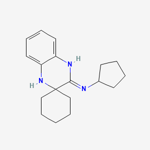 molecular formula C18H25N3 B1417819 N-Cyclopentyl-1'H-spiro[cyclohexane-1,2'-quinoxalin]-3'-amine CAS No. 1170648-37-9