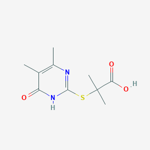 2-(4,5-Dimethyl-6-oxo-1,6-dihydro-pyrimidin-2-ylsulfanyl)-2-methyl-propionic acid