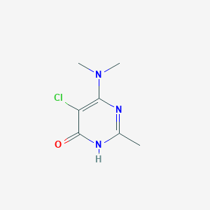 molecular formula C7H10ClN3O B1417821 5-氯-6-(二甲氨基)-2-甲基-4-嘧啶醇 CAS No. 1135283-12-3