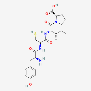 molecular formula C23H34N4O6S B14178217 L-Tyrosyl-L-cysteinyl-L-isoleucyl-L-proline CAS No. 915224-25-8