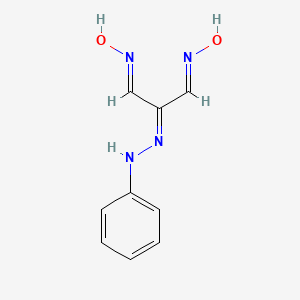 molecular formula C9H10N4O2 B1417822 (1E,3E)-(phenylhydrazono)malonaldehyde dioxime CAS No. 41886-30-0