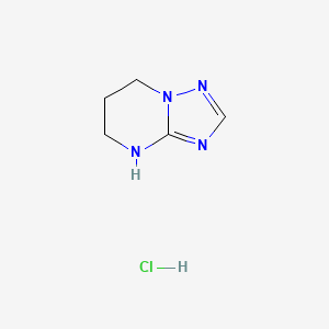 molecular formula C5H9ClN4 B1417828 4H,5H,6H,7H-[1,2,4]triazolo[1,5-a]pyrimidine hydrochloride CAS No. 1208673-90-8