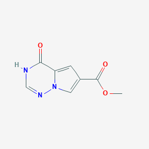 molecular formula C8H7N3O3 B1417834 Methyl 4-hydroxypyrrolo[1,2-f][1,2,4] triazine-6-carboxylate CAS No. 900783-11-1