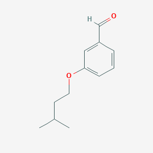 molecular formula C12H16O2 B1417837 3-(3-Methylbutoxy)benzaldehyde CAS No. 77422-25-4