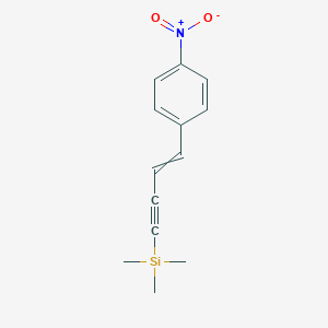 molecular formula C13H15NO2Si B14178401 Trimethyl[4-(4-nitrophenyl)but-3-en-1-yn-1-yl]silane CAS No. 922528-75-4