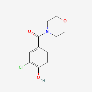 molecular formula C11H12ClNO3 B1417842 2-Chloro-4-(morpholine-4-carbonyl)phenol CAS No. 912544-46-8