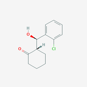molecular formula C13H15ClO2 B14178479 Cyclohexanone, 2-[(R)-(2-chlorophenyl)hydroxymethyl]-, (2S)- CAS No. 920956-95-2