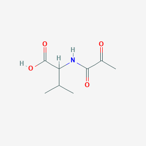 molecular formula C8H13NO4 B14178490 L-Valine, N-(1,2-dioxopropyl)- CAS No. 875894-42-1