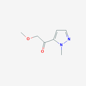molecular formula C7H10N2O2 B1417861 2-甲氧基-1-(1-甲基-1H-吡唑-5-基)乙酮 CAS No. 1177283-64-5