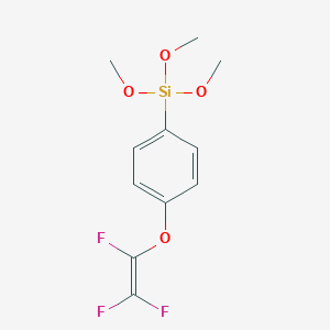 molecular formula C11H13F3O4Si B14178616 Trimethoxy{4-[(trifluoroethenyl)oxy]phenyl}silane CAS No. 918151-53-8