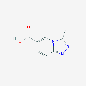molecular formula C8H7N3O2 B1417863 3-Methyl-[1,2,4]triazolo[4,3-a]pyridine-6-carboxylic acid CAS No. 1031619-88-1