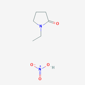 molecular formula C6H12N2O4 B14178642 Nitric acid--1-ethylpyrrolidin-2-one (1/1) CAS No. 918659-72-0
