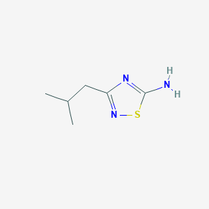 molecular formula C6H11N3S B1417865 3-(2-甲基丙基)-1,2,4-噻二唑-5-胺 CAS No. 1153977-87-7