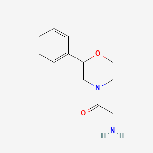 molecular formula C12H16N2O2 B1417867 2-Amino-1-(2-phenylmorpholin-4-yl)ethanone CAS No. 1171320-74-3