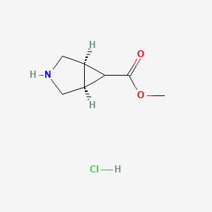 molecular formula C7H12ClNO2 B1417870 Methyl exo-3-azabicyclo[3.1.0]hexane-6-carboxylate hydrochloride CAS No. 1024038-72-9