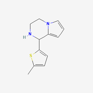 molecular formula C12H14N2S B1417873 1-(5-Methyl-2-thienyl)-1,2,3,4-tetrahydropyrrolo[1,2-a]pyrazine CAS No. 1105195-75-2