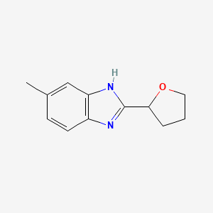 molecular formula C12H14N2O B1417875 2-(5-Methylbenzimidazol-2-yl)oxolane CAS No. 1049149-13-4