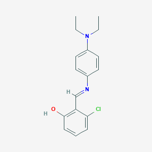 molecular formula C17H19ClN2O B14178754 5-Chloro-6-{[4-(diethylamino)anilino]methylidene}cyclohexa-2,4-dien-1-one CAS No. 920317-49-3