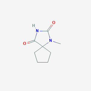 molecular formula C8H12N2O2 B1417882 1-甲基-1,3-二氮杂螺[4.4]壬烷-2,4-二酮 CAS No. 1170110-01-6
