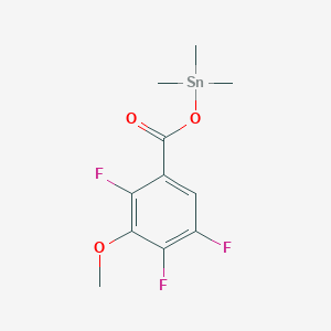molecular formula C11H13F3O3Sn B14178859 Trimethyl[(2,4,5-trifluoro-3-methoxybenzoyl)oxy]stannane CAS No. 919299-24-4