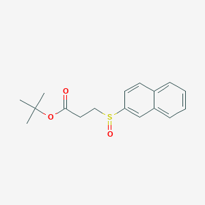 molecular formula C17H20O3S B14178868 tert-Butyl 3-(naphthalene-2-sulfinyl)propanoate CAS No. 911820-10-5