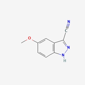 molecular formula C9H7N3O B1417892 5-甲氧基-1H-吲唑-3-碳腈 CAS No. 90322-88-6