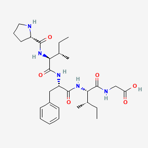 molecular formula C28H43N5O6 B14178946 L-Prolyl-L-isoleucyl-L-phenylalanyl-L-isoleucylglycine CAS No. 918528-58-2