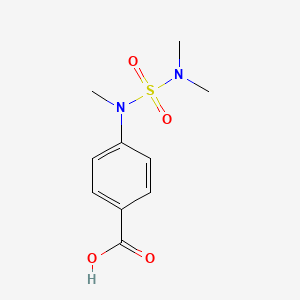 molecular formula C10H14N2O4S B1417897 4-[(Dimethylsulfamoyl)(methyl)amino]benzoic acid CAS No. 1207326-84-8