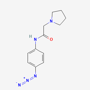 molecular formula C12H15N5O B14178970 N-(4-Azidophenyl)-2-(pyrrolidin-1-yl)acetamide CAS No. 921201-87-8