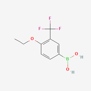 molecular formula C9H10BF3O3 B1417898 4-Ethoxy-3-trifluoromethylphenylboronic acid CAS No. 871329-83-8